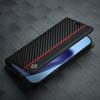 LC.IMEEKE For iPhone Air Wallet Case Carbon Fiber Texture Leather Phone Cover