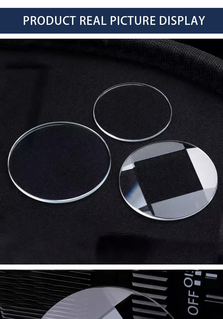 Clear Mineral Glass Mirror Watch Parts for Casio Watch Mask EF-130 305 312 500 503 521Watch Accessories Mineral Glass