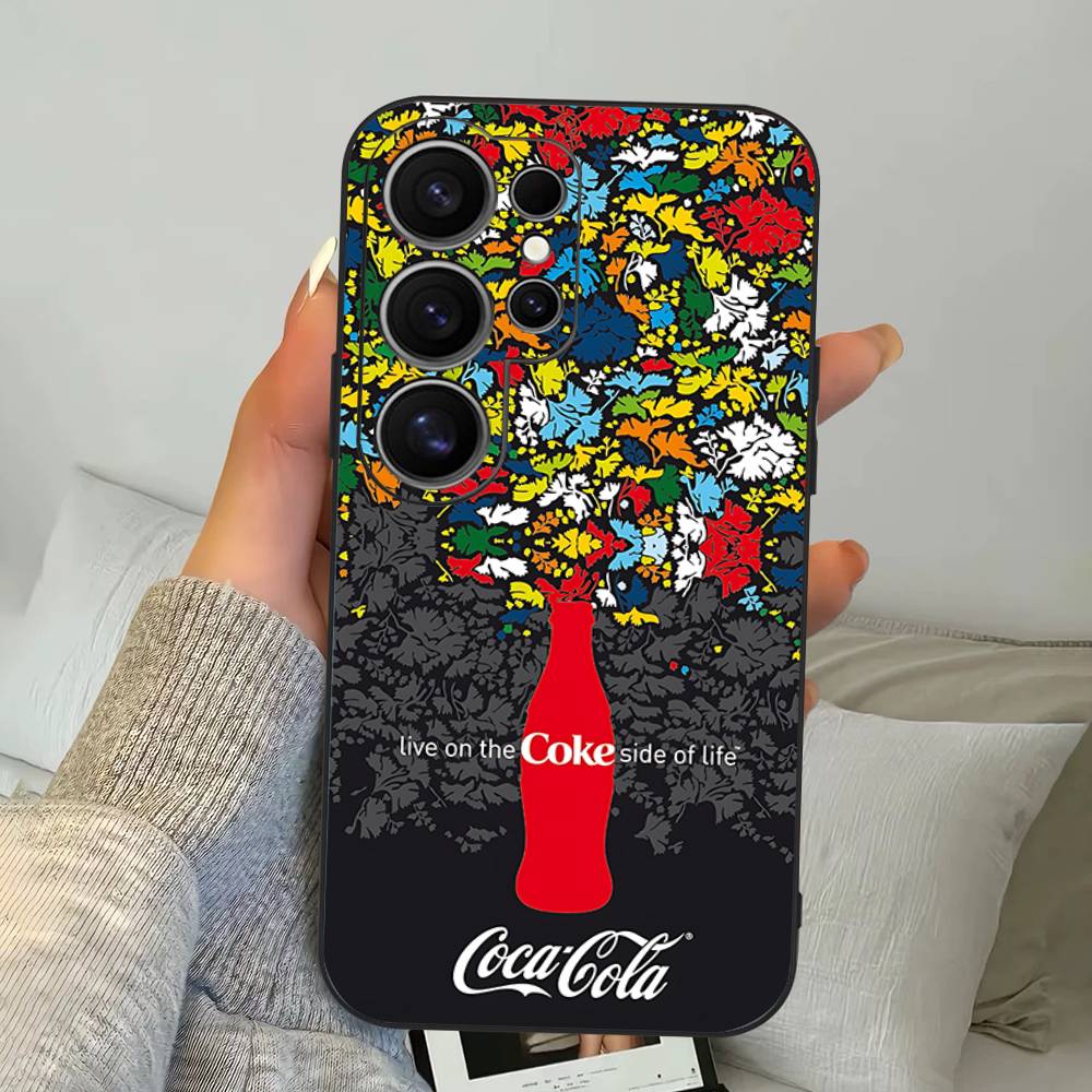 Coque de téléphone Hot C-Coca Drinks C-Cola Pour Samsung S 24 Fe 25 Ultra Plus 20 Lite 21 30 22 23 24 22 Ultra 5G Fundas
