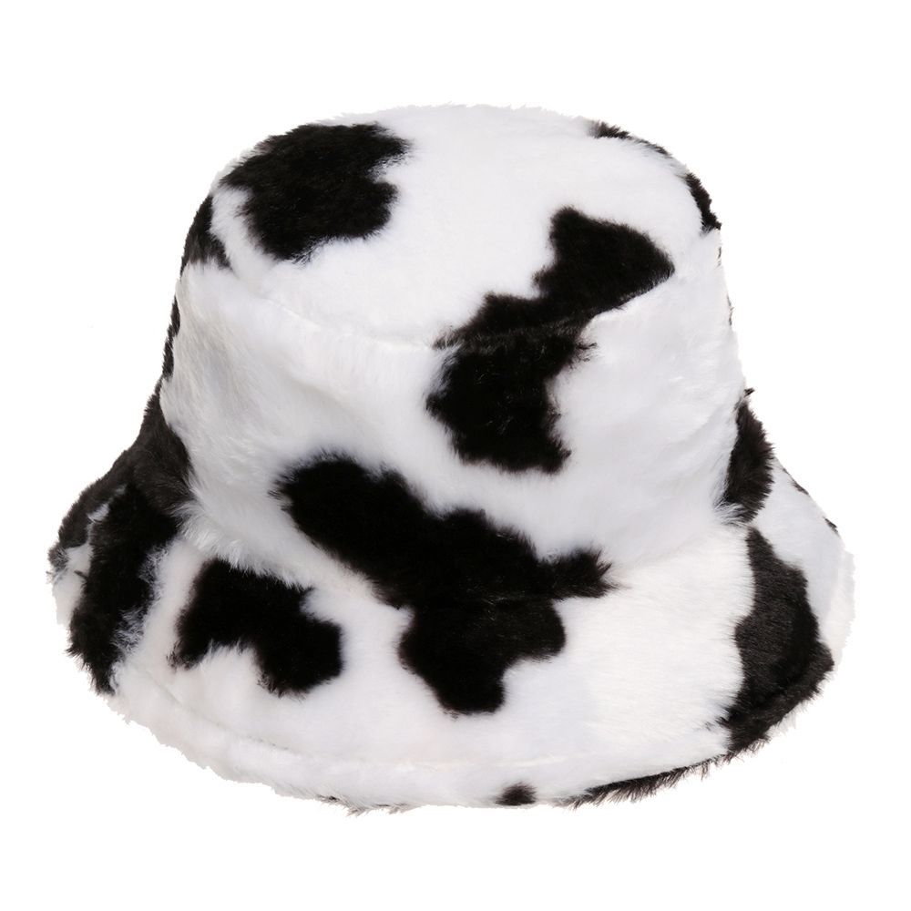 

Outdoor Sunscreen Soft Faux Fur Casual Bucket Hat Fisherman Cap Panama Hat Sun Cap 14