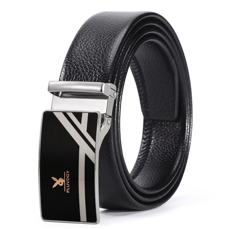 Belt Men'S Smooth Buckle Belt Light Hipster Green Student Board Buckle Belt