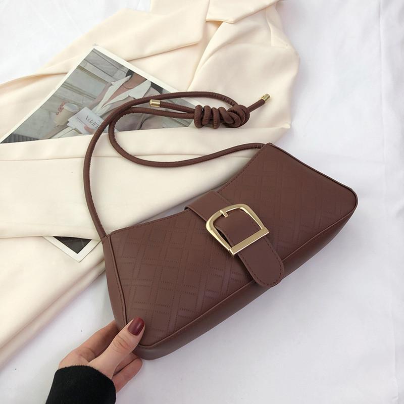 

Trendy Fashionable Pu Baguette Bag For Women In Stylish Colors Ideal For Daily Use коричневий