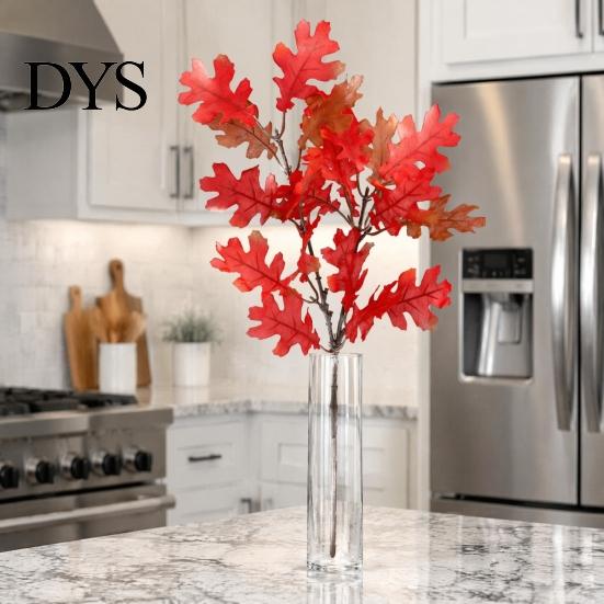 Non Fading Silk Plants Artificial Maple Leaves, Faux Hanging Plant for Home Decor, Realistic Cascading Indoor Floral Arrangements Leaves Wall Wedding