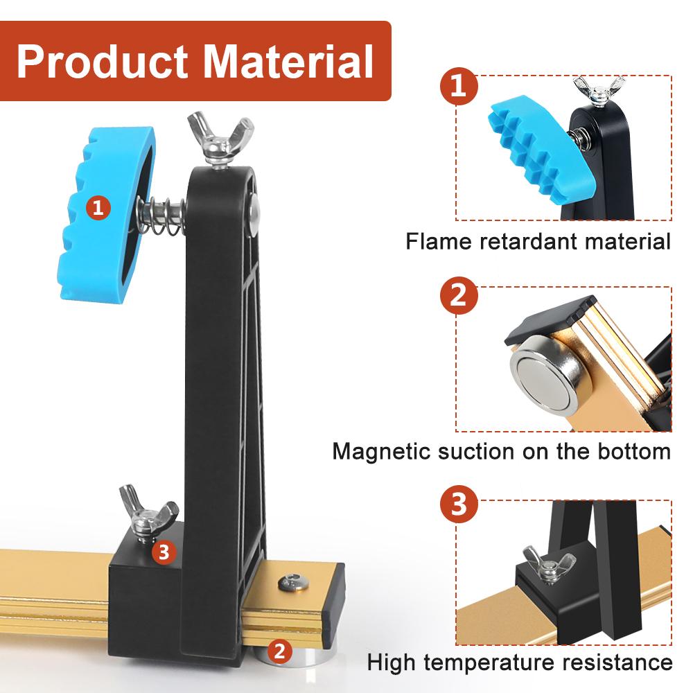 NEWACALOX 360° Rotated Magnetic Adjustable Circuit Board Holder Soldering Helping Hand for Clamping PCB/Desoldering/Soldering