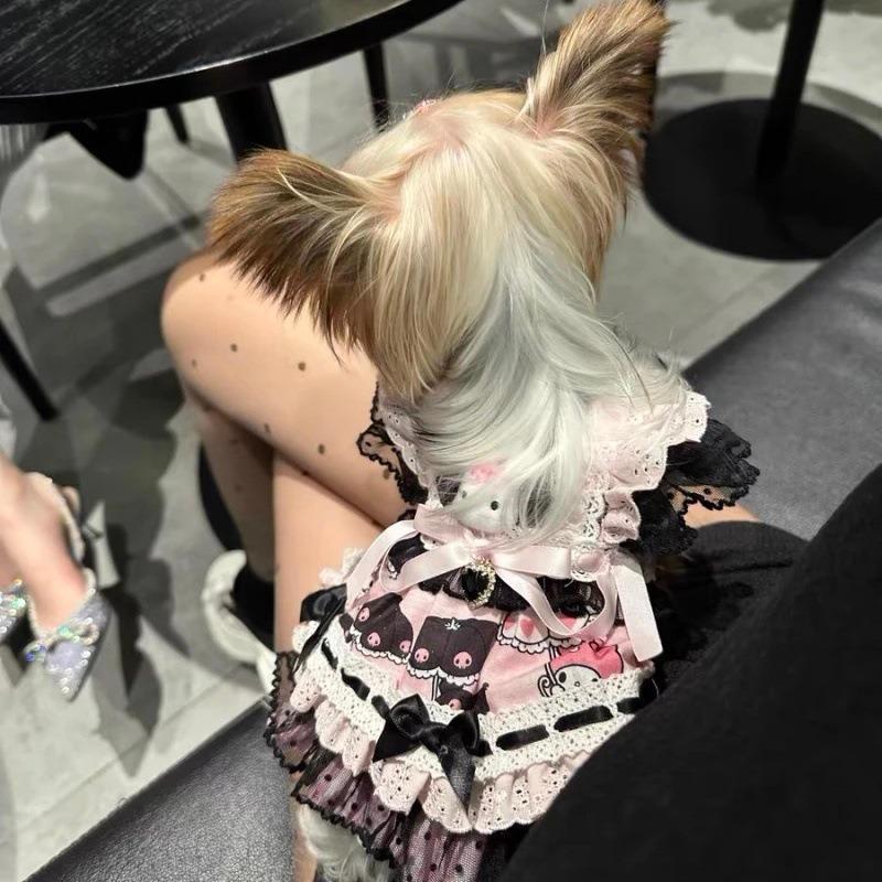 Spring/Summer Dog Cat Sweet Dress Princess Dress Yorkshire Maltese Small Dog Summer Dress