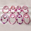 Korean Cute Wooden Bead Flower Butterfly Necklace Bracelet Set Sweet Kids Fashion Wooden Jewelry Accessories For Children