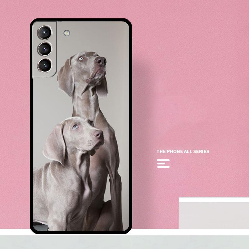 Weimaraner Dog Phone Case For Samsung Galaxy S26 S23 Ultra S20 S21 S22 S24 S25 Plus S10 S25 FE Cover Coque