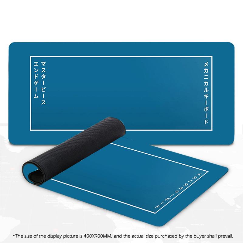 Japanese Mouse Pad Gamer Waves Playmat Gray Art Aesthetics XL Computer Home HD Mousepad XXL Office Soft Non-Slip PC Table Mat