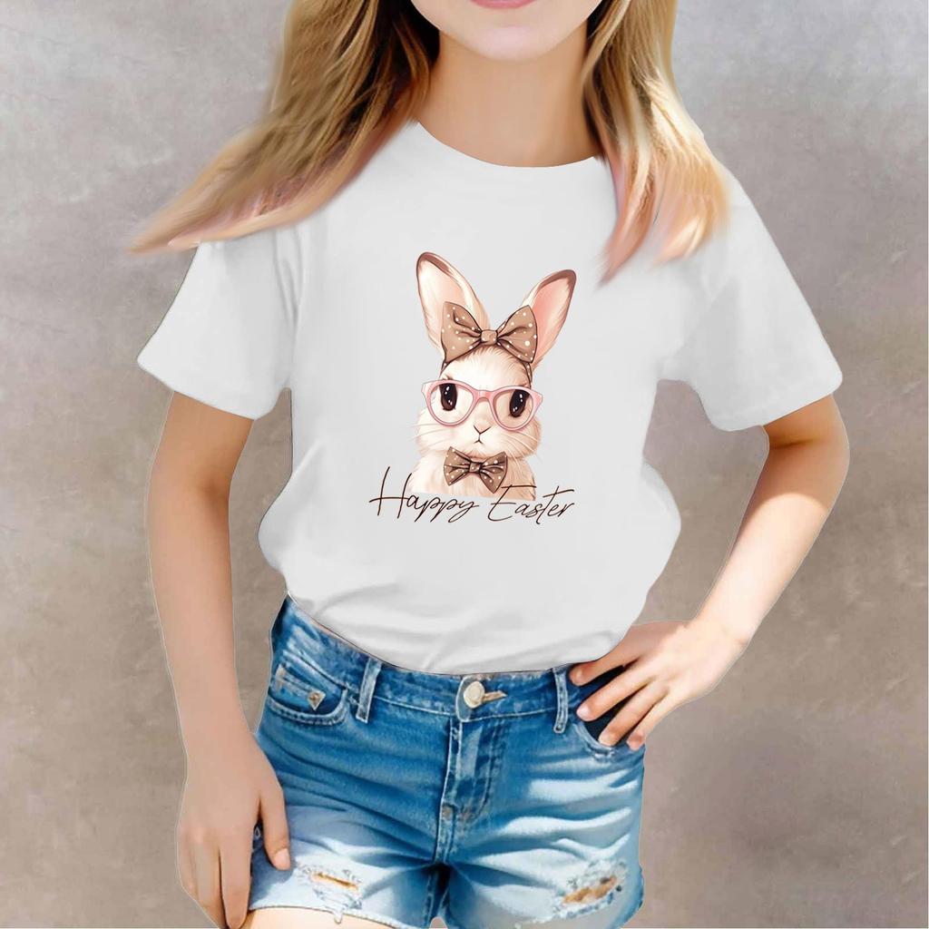 Toddler Girl Boy T-Shirts Kids Top Boys And Girls Printed Short Sleeved T-shirt