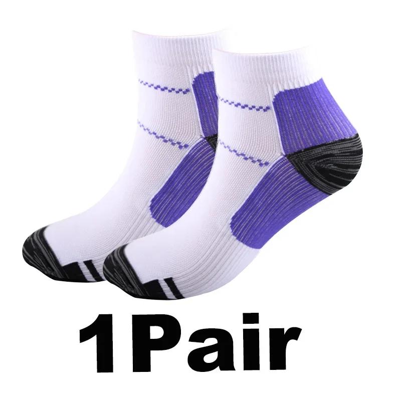1/3/5 Pairs Men Women Socks Couples Elastic Pressure Compression Socks Outdoor Sports Trail Running Cycling Ankle Socks Boat