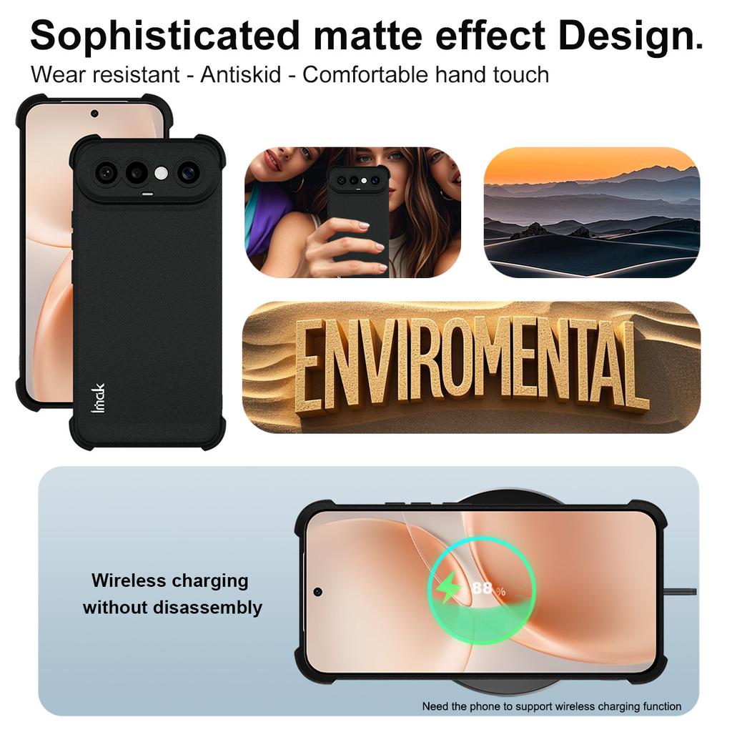 For Vivo S50 Pro Mini 5G Phone Case IMAK Shock-resistant Soft Case