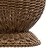 Handwoven Rabbits Ear Shape Flower Basket Natural Rattan Breathable Flower Holder for Home Decors and Storage