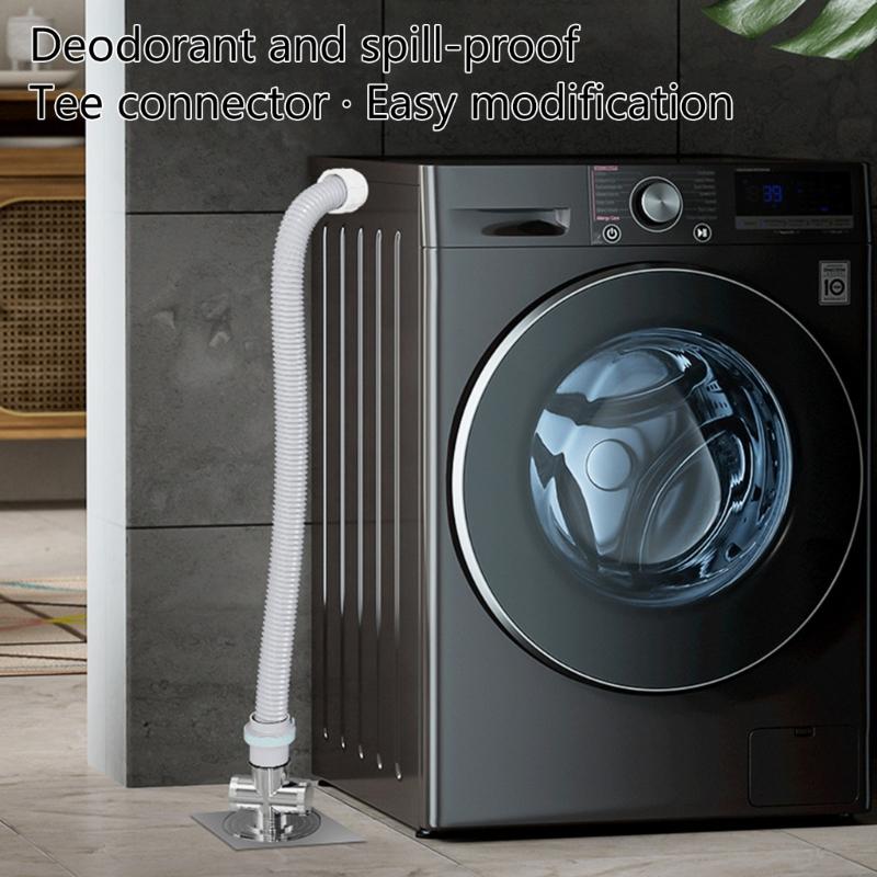 Waschmaschinenablauf Bodenabdeckung Geruchshemmender Bodenablaufstopfen Kanalrohrdichtung Dichtungsabdeckung Einfach zu installieren