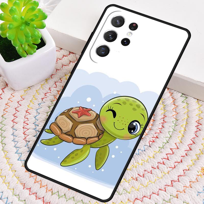 Cartoon Turtle Phone Case for Samsung Galaxy note 10 pro S26 Ultra S23 S24 FE S25 S21 S22 PLUS shockproof Cove