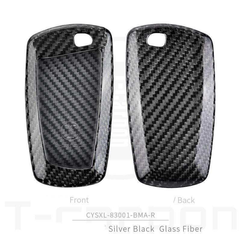 Interior Mouldings Real Carbon Fiber Car key Fob Case key cover For BMW 520 525 f30 f10 F18 118i 320i 1 3 5 7Series X3 X4 M3 M4