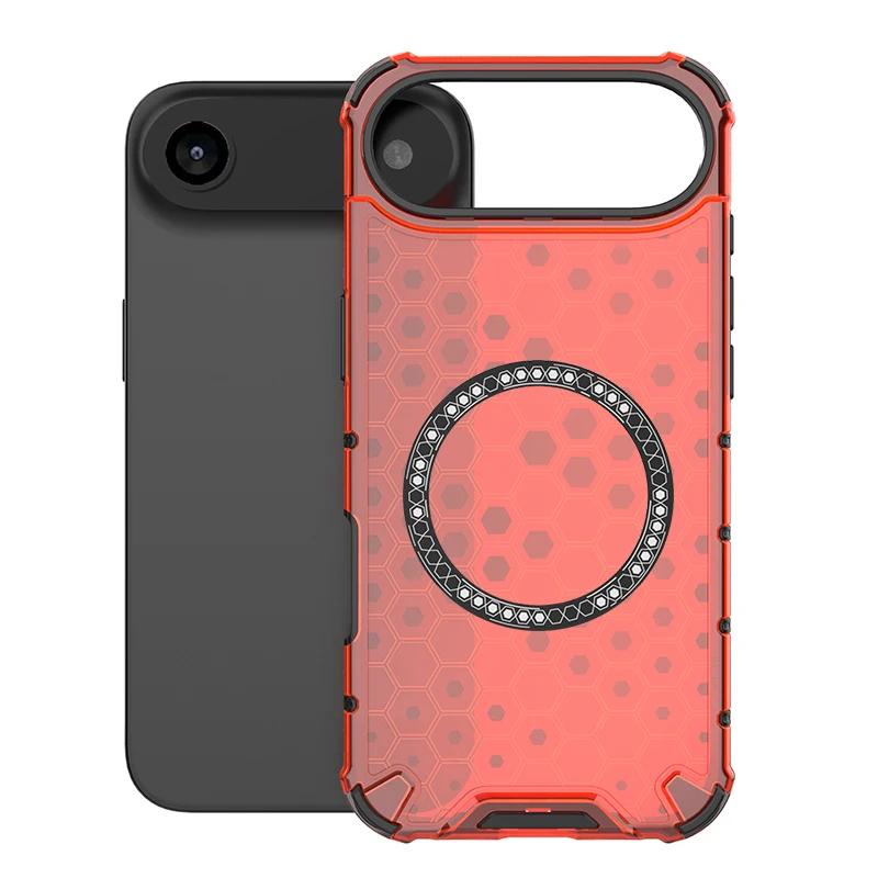 Verstärkte Anti-Drop Robuste Handyhülle für iPhone 17 Air 16 E 15 14 Plus 13 12 11 Pro Max Magnetische Ladefunktion Weiche Stoßfänger-Abdeckung