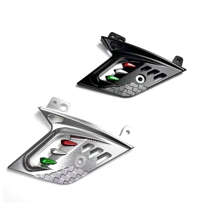 Für Vespa GTS300 Motorrad Rad Schwingen Schutz Stoßdämpfer Seitenabdeckung Für GTS300 Motorrad Zubehör Schwarz-A87Q