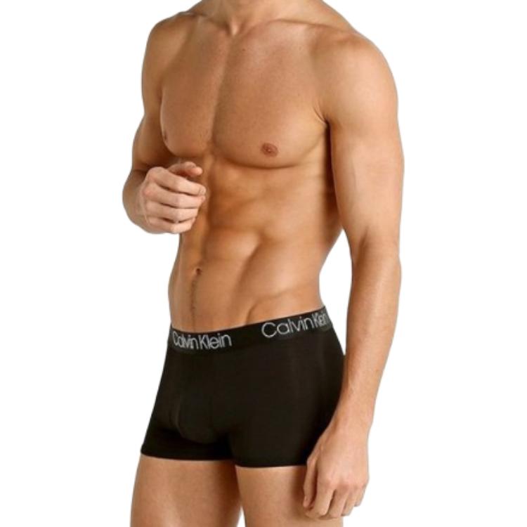 Calvin Klein Letter Logo Modal Mid-Rise Boxer Shorts 3-Pack Men underwear NB3187-900