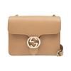 GG Interlocking Mini Crossbody Tasche Beige Leder Goldene Beschläge Tägliches Pendeln 510304-CAO0G-2754