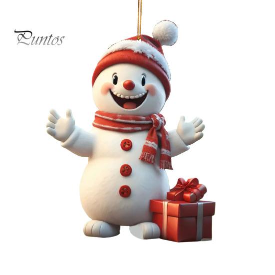 

1 пара подвесок Санта-Клауса, акриловые цветные подвесные рождественские украшения, классический Санта, праздничный декор, подарки для друзей и семьи G