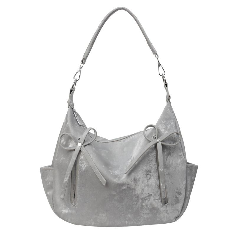 Fashion Women's Bag Large Capacity Tote Bag New Pleated Shoulder Simple Commuter Messenger Bag Bag
