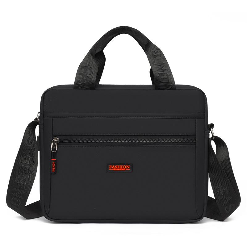 

Portable Shoulder Bag Men s Horizontal Bag Commuter Multifunctional Large Capacity Tote Crossbody Bag чёрный