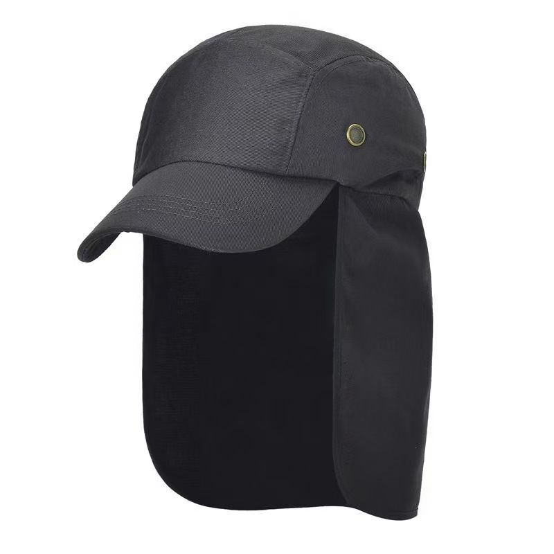 Outdoor Hiking Fishing Hat Sun Protection Cap with Neck Flap for Men Women