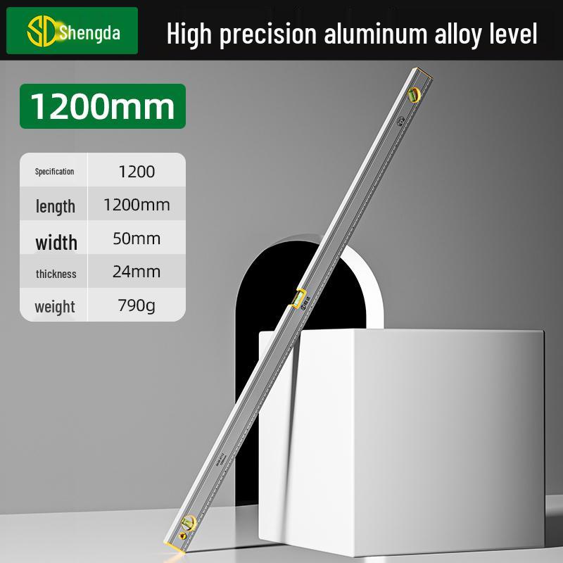 High Precision Magnetic Mini Spirit Level Ruler - Aluminum Alloy, Drop-Proof Tool