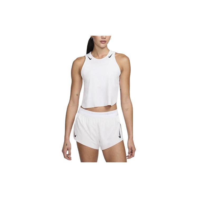 

Новый женский укороченный топ-майка для бега Nike AeroSwift Dri FIT Adv FN2713-100 M
