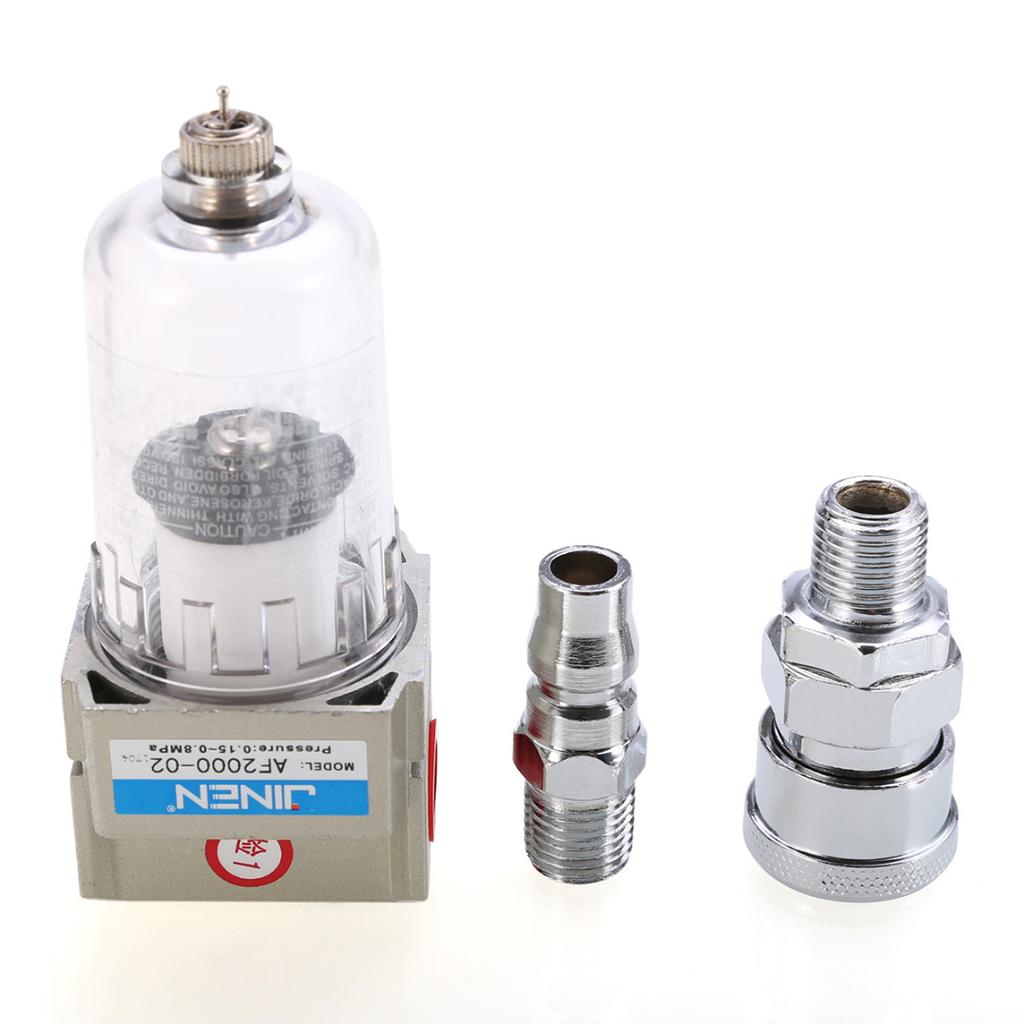AF2000-02 1/4'' Air Filter Moisture Trap Compressor Water Separator New