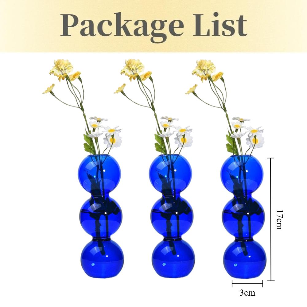 Creative Bubble Vase Hydroponic Ball Shaped Flower Pot Romantic Table Decoration Modern Funny Living Room Decoration Gift
