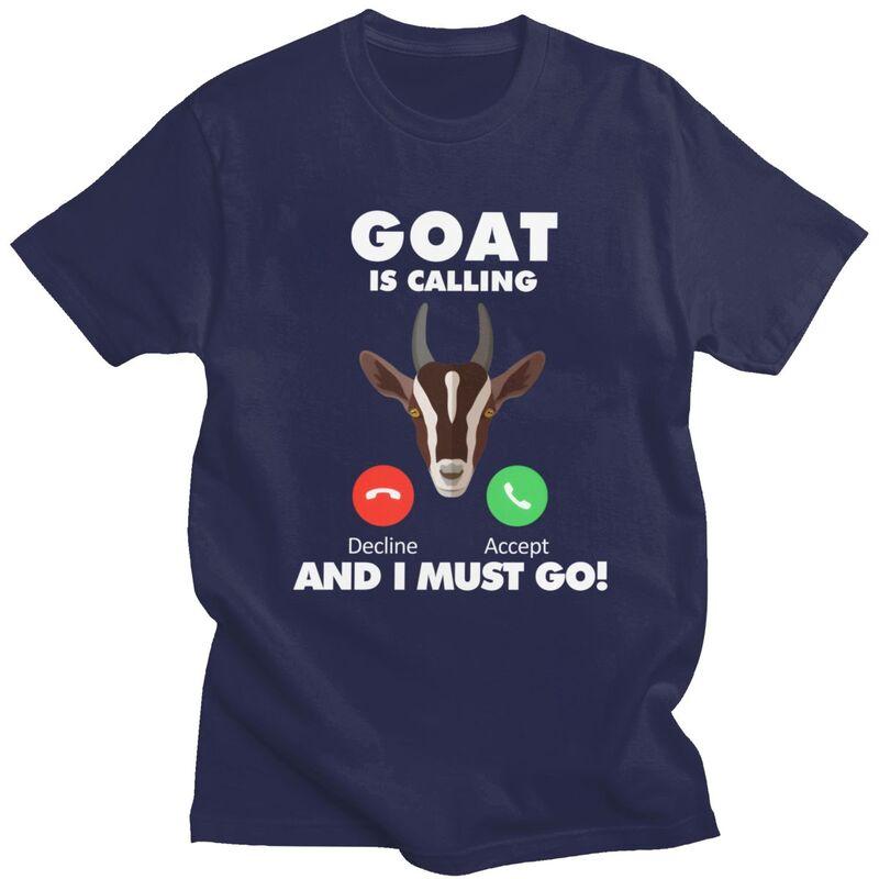 

Male My Goat Is Calling T Shirts Streetwear Short Sleeves 100 Cotton Animals Lover Colthing Leisure Design Graphic Tee Tops 4XL