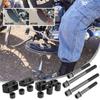 Motorcycle Floorboard Footrest Motorbike Extension Kit Extension Footrest Spacer Extender Pedal Rustproof
