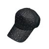 Sequins Solid Color Baseball Cap Ladies Mesh Shade Outdoor Leisure Travel Fashion Network Hat