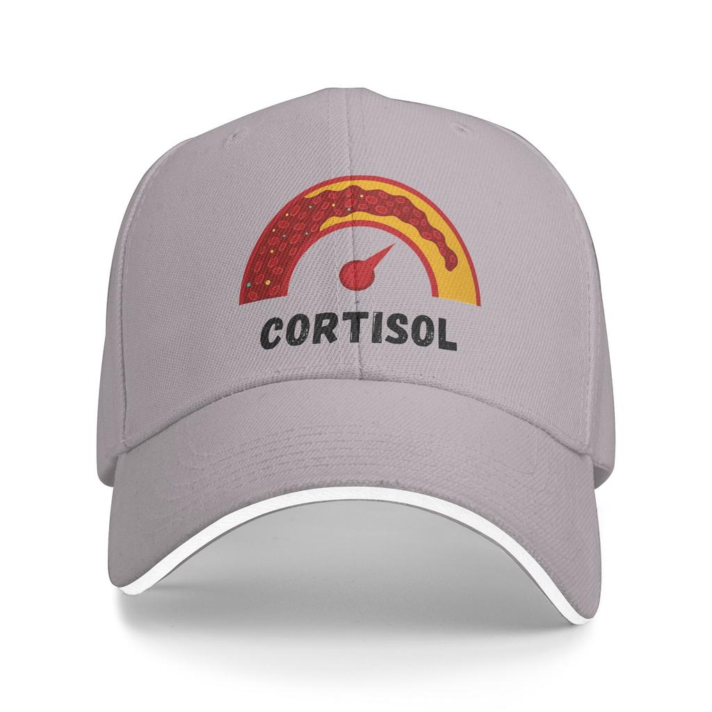 Funny Low Cortisol Levels Meme Baseball Cap Men Women Logo Hip Hop Hats Summer Y2k Retro Outdoor Sports Sunscreen Baseball Caps