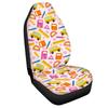 Car Seat Cover Four Seasons Universal Halloween Skull Print Decoration Car Seat Cover Front Row
