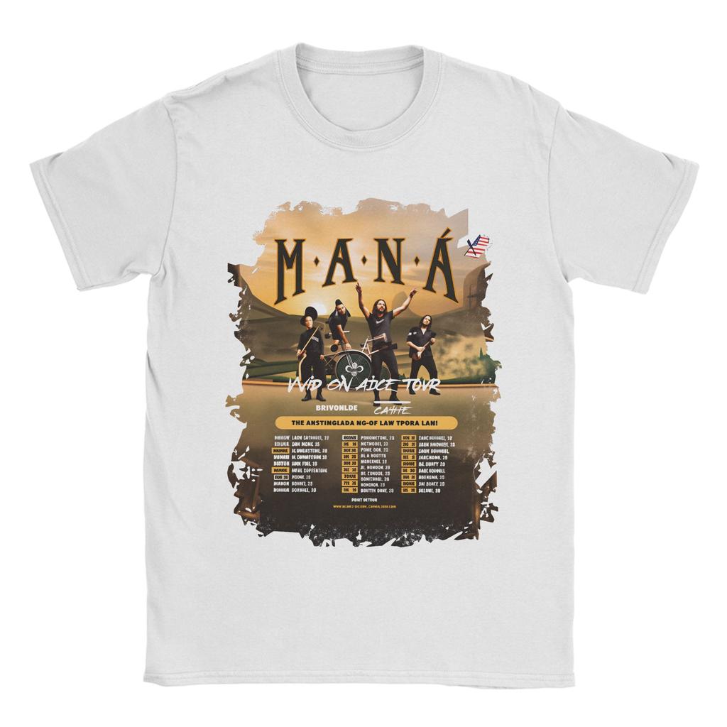 Rock Band MUnisexÁS Tour 2026 T Shirt Beach Cotton TShirts For Unisex Trending Casual Tee Shirt Short Sleeve Streetwear Tops