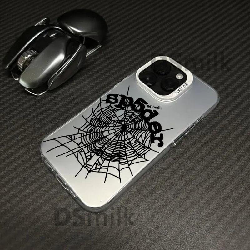 Popular spider web iPhone16Pro phone case 15/14/13 laser 12 Apple 11XsMax/p