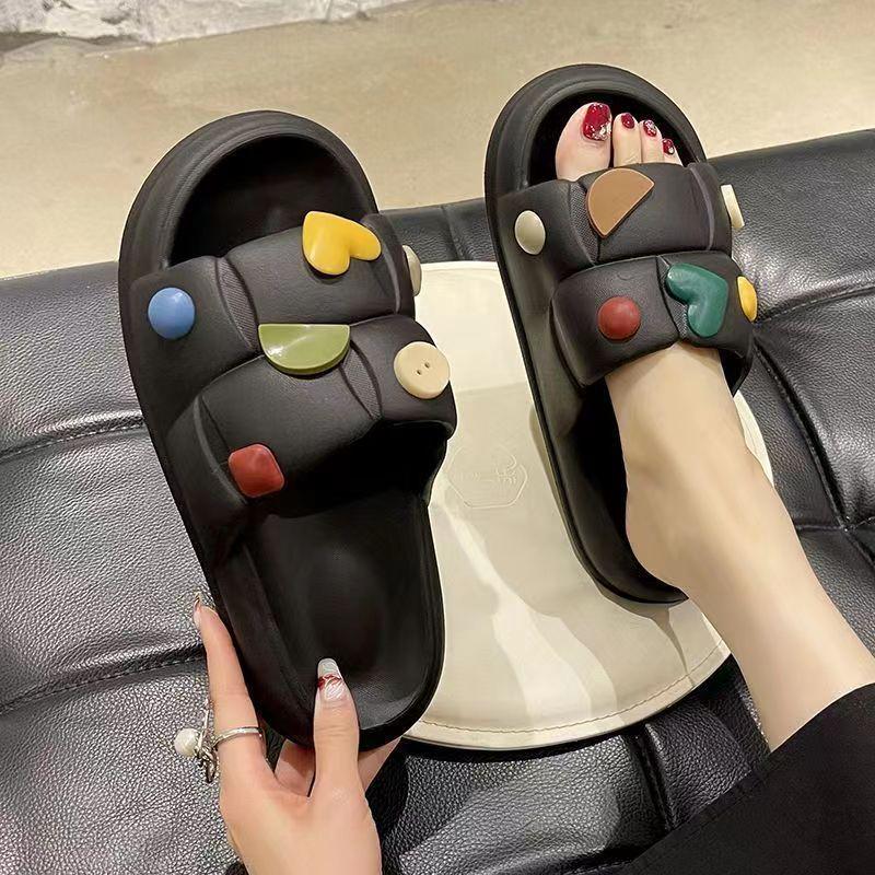 2025 Summer Cool Indoor Couple Slippers: Emotional Design for Women
