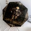 1 Stück Automatischer Faltregenschirm - Naruto Feuerbestimmungsmuster Tragbares faltbares Design Mit 8 Speichen Weihnachts-Geburtstagsgeschenke
