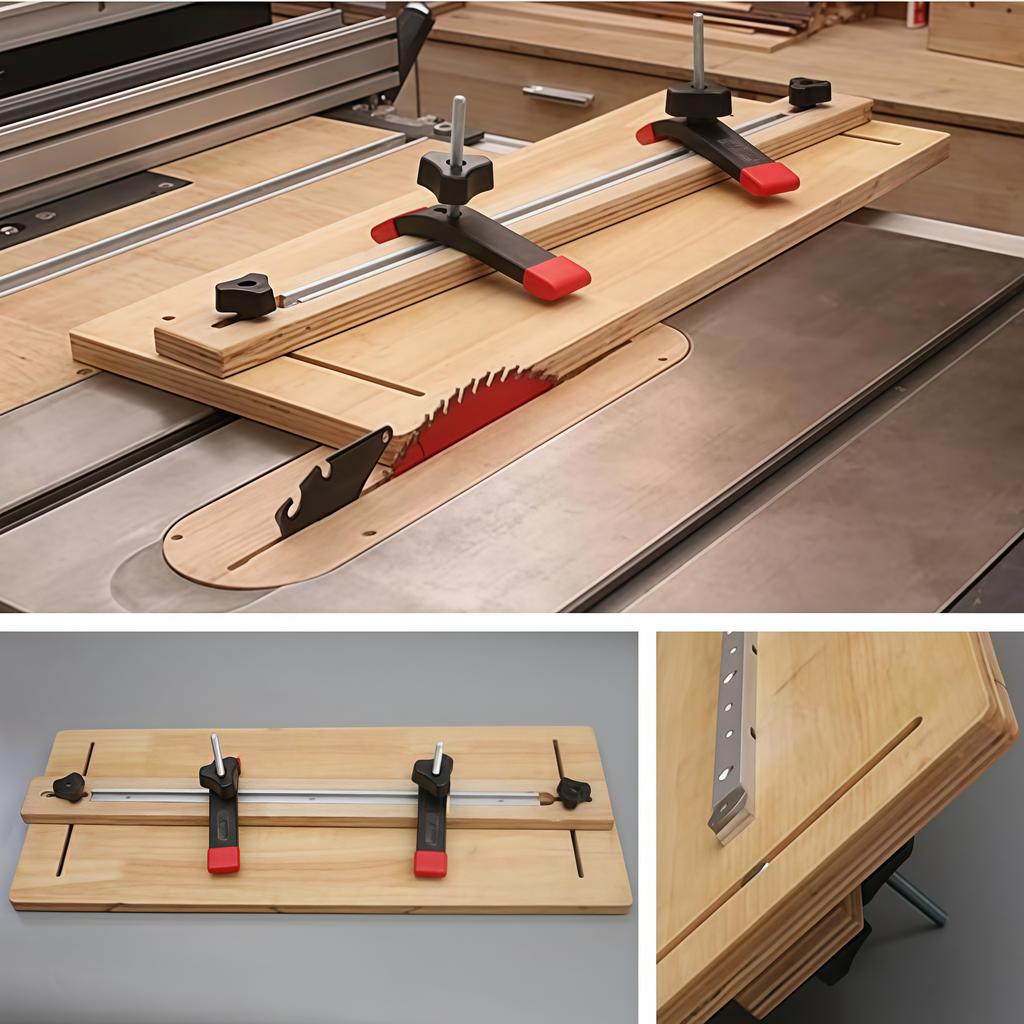 6pcs T Track Miter Bar Slider Kit, Aluminium Alloy T-Slider T Slot Miter Track Jig Table Saw Gauge Rod T Slot Miter Gauge Slider