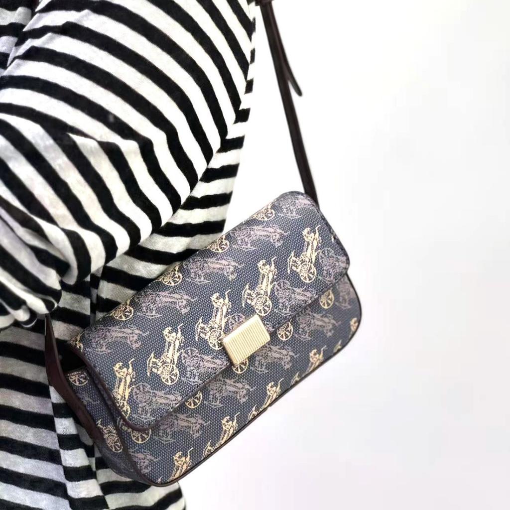 Fashion Versatile Simple Carriage Print Bag Designer High-Quality Underarm 2025 Women's Single Shoulder Crossbody Bag