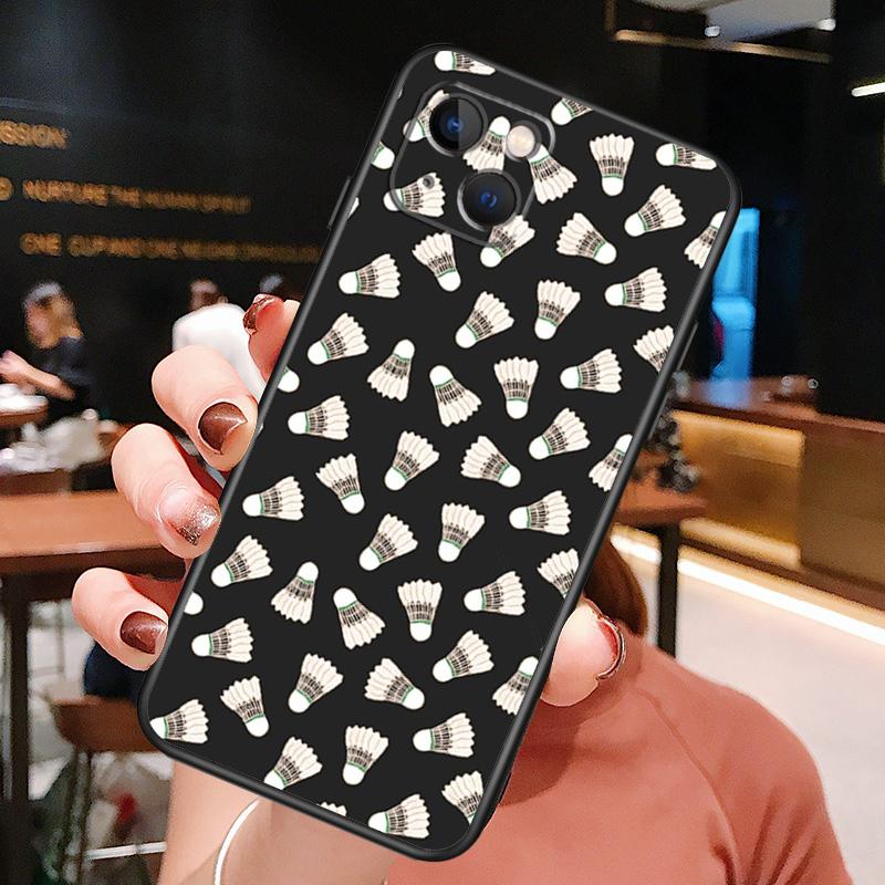 Badminton Sport Phone Case For iPhone 16 Pro Max 15 14 13 12 11 Pro Max Plus 12 13 Mini XR 16e Funda Cover