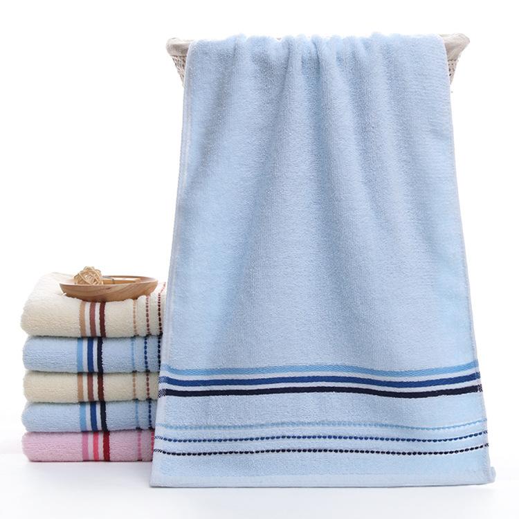 1 PC Cotton Towel Soft Absorbent Thickened Household Polyester Cotton Face Towel Cotton Towel Comfortable Textile Towels for The Home
