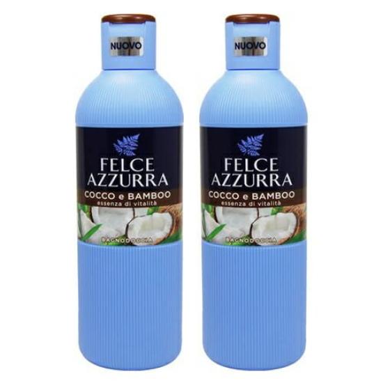 Felce Azzurra Body Wash Coconut & Bamboo 650ml (Set of 2)