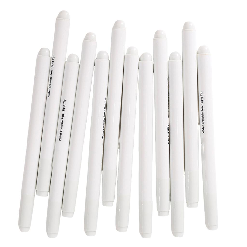 12 Pcs Washable Fabric Markers Erasable Sewing Markers Water Soluble Pen Fabric Marking Pen Sewing Supplies for Quilting