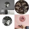 Minimally Retro Elvis Presley Patterned Wall Clock For Living Room Decor