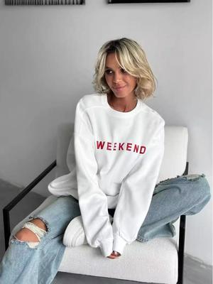 Europäisches & Amerikanisches Damen Casual Bedrucktes Dickes Langarm-Sweatshirt (Kollektion 2024)
