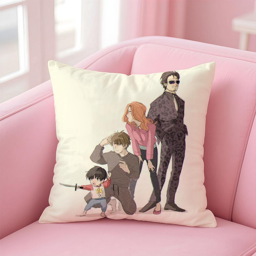 

K-Kotaro Lives Alone Cushion Cover Comfortable Reversible Pillow Cover Ideal for Car Sofa Bedroom & Beyond 12x12Inch