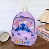 Angel Stitch Cute Flower Rainbow Cartoon Printed Children Backpack For Daily